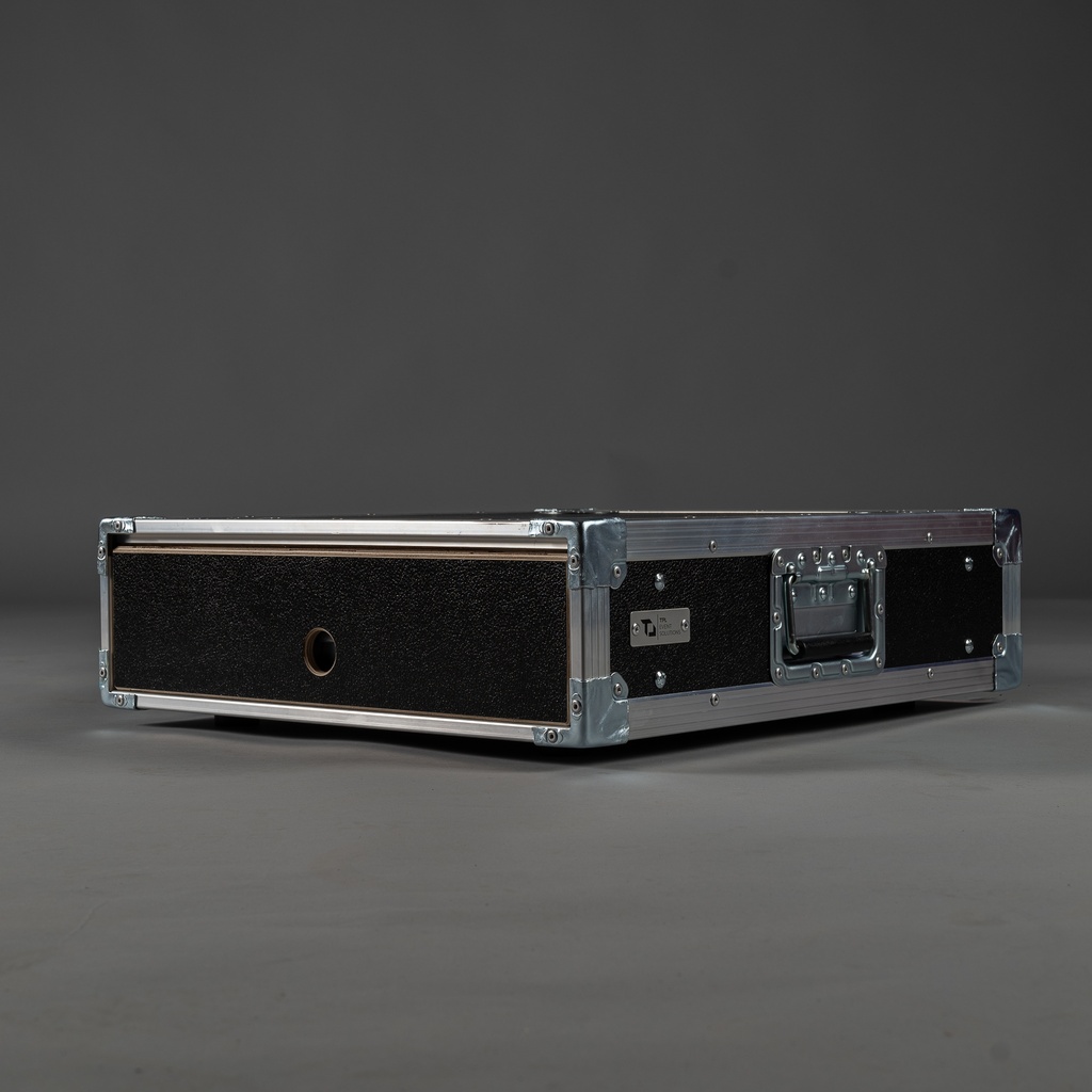 [TPL000348-008] System-Rack STANDARD [LEGACY] (2 HE, ET: 550 (LONG), Rackschienen vorne, Schwarz, Deckel in Schwarz, ohne Tourlabelschale)