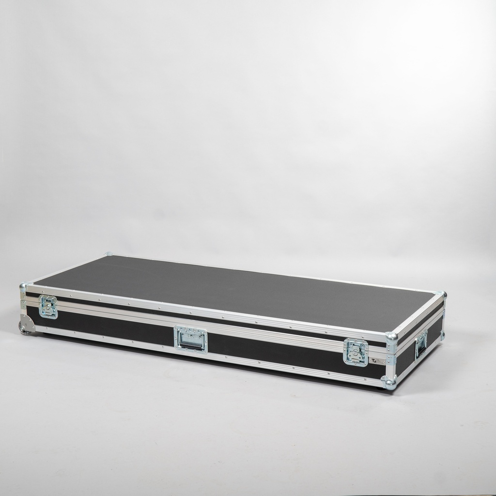 [TPL000158] Flight case for Clearsonic A2466x5 Drum Panel | trolley wheels (Black, Accent colour: black, without tour label dish)
