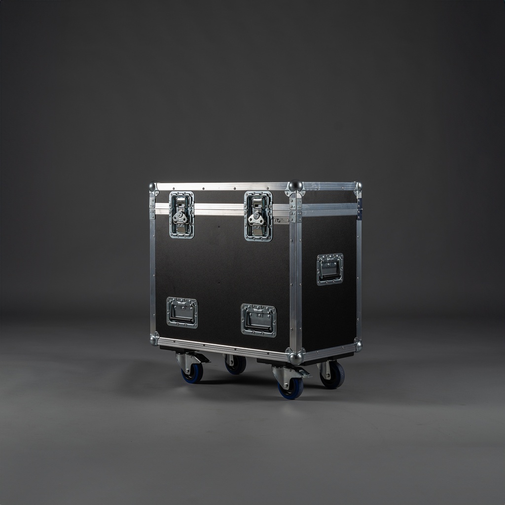 [TPL000091-001] Flightcase für 2x Sennheiser LSP500 (Schwarz, Akzentfarbe: Schwarz, ohne Tourlabelschale, ohne Stapelmulden)