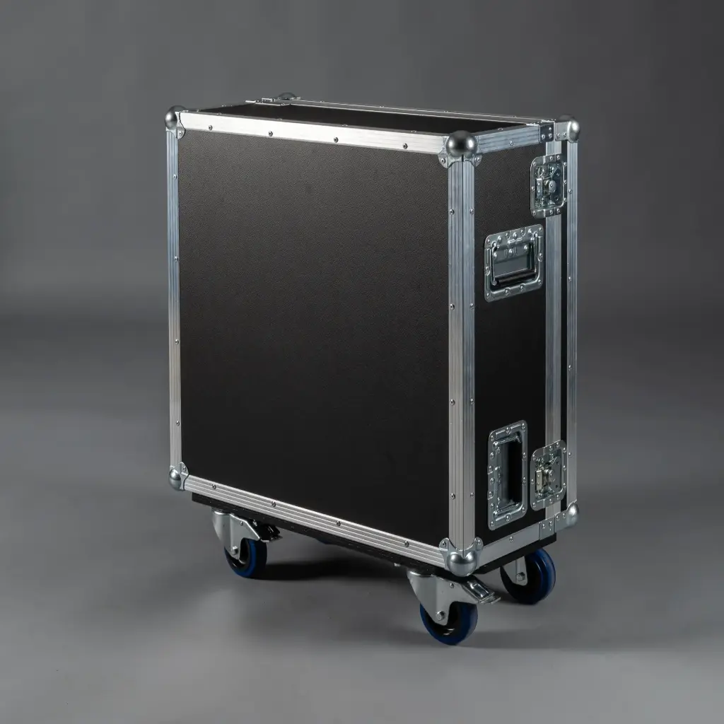 [TPL000151-001] Flightcase für Allen & Heath SQ-6(+) | zweiteilig (Schwarz, Akzentfarbe: Schwarz, ohne Tourlabelschale, ohne Dock House)