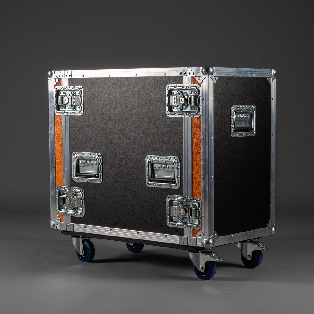 [TPL000166-003] Flight case for Hazebase base*highpower (Black, Accent colour: black, without engraving, 2 braked castors)