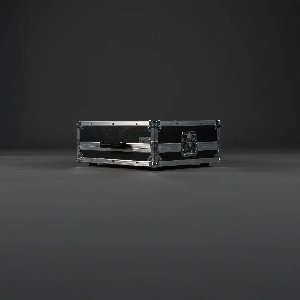 [TPL000185] Flight case for Technics 1210 MK2 (Black, Accent colour: black, without tour label dish)