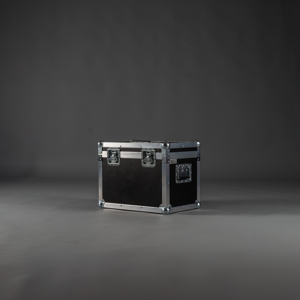 [TPL000053-001] Flightcase für 2 x Schill GT310 (Schwarz, Akzentfarbe: Schwarz, ohne Gravur, mit Griff im Deckel, ohne Gummifüße)