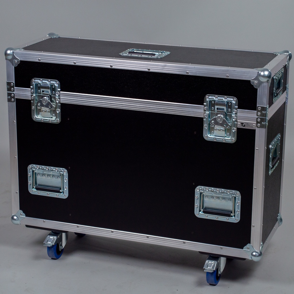 [TPL000200] Flight case for d&b KSL Compression Set (Black, Accent colour: black, without tour label dish, without stacking dish, without engraving, 2 braked castors)