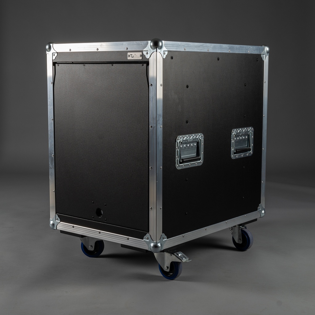 [TPL000350-020] Rack TOURING [TOP] (6 HE, T: 60 cm, Schwarz, Deckel in Schwarz, ET: 450 (STANDARD), ohne Stapelmulden, ohne Tourlabelschale, 2 gebremste Rollen)
