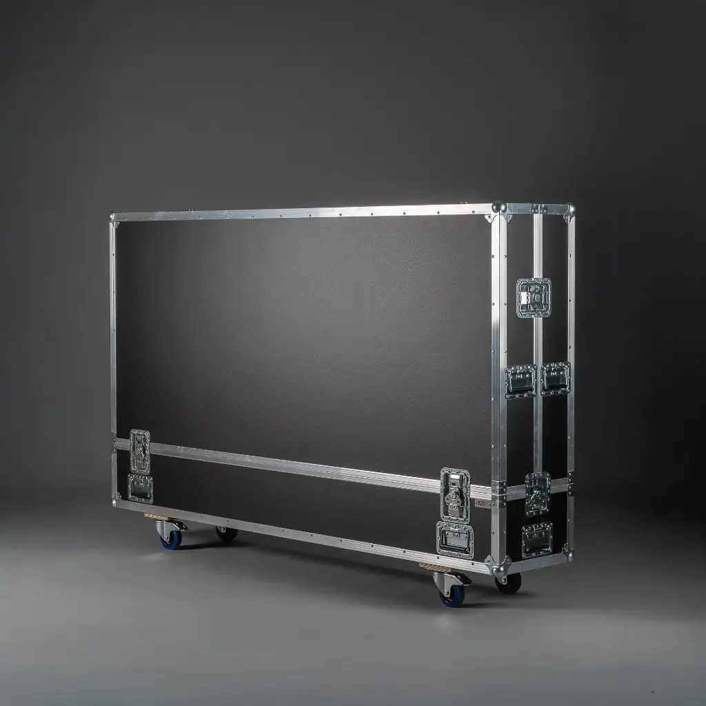 Flightcase für 2x Display 85"