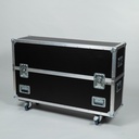 Flight case for 1 x display 55" + stand