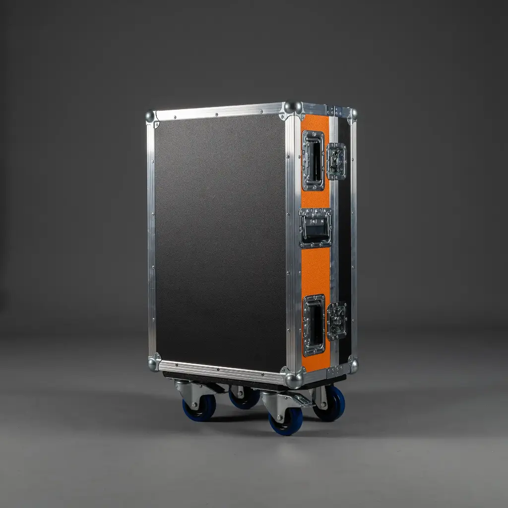 [TPL000156-001] Flightcase for ChamSys MagicQ MQ500 Stadium Wing (Black, Accent colour: black, without tour label dish, without engraving)