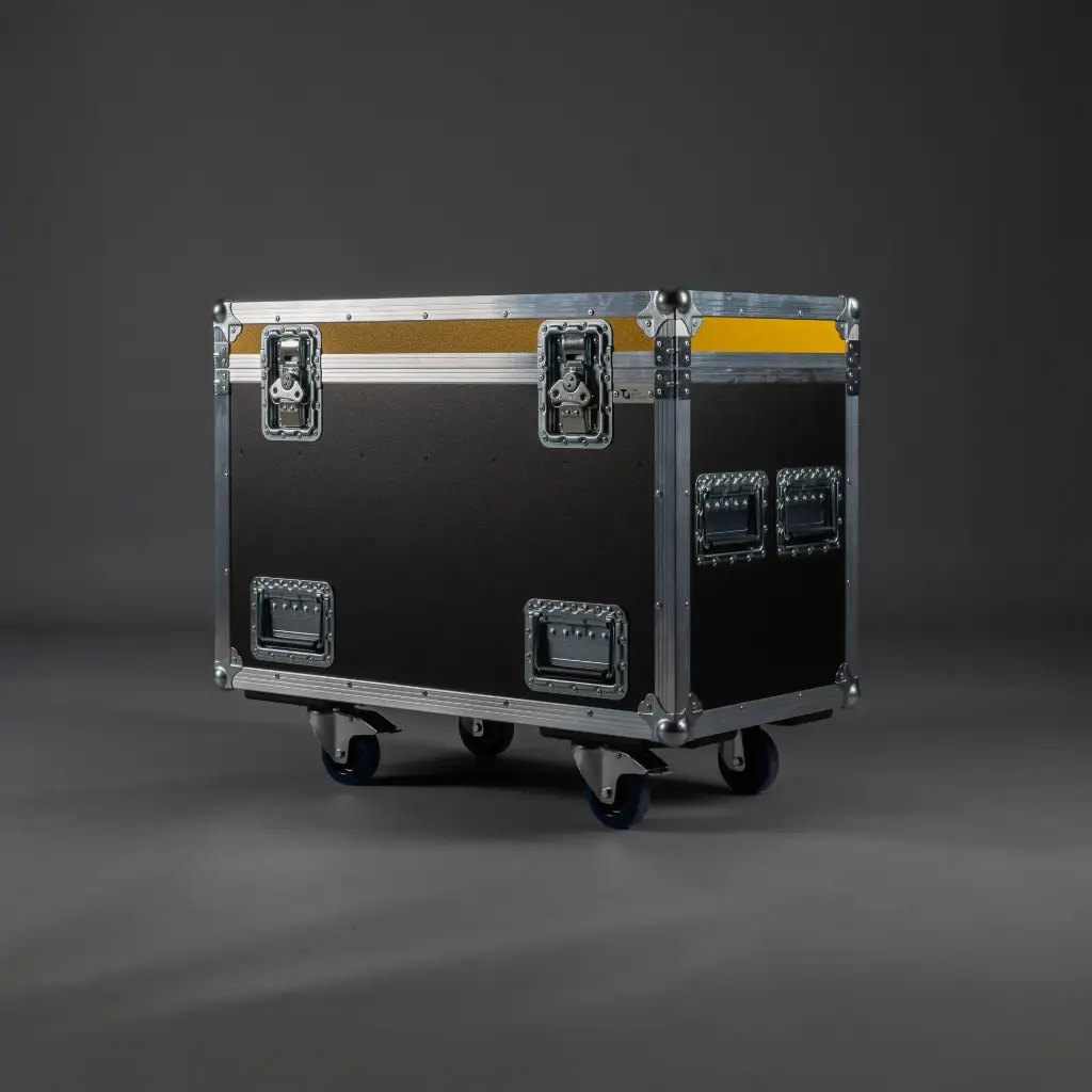 [TPL000525-001] Pack Case Universal (Transporter - 48) (W: 120 cm, H: 60 cm, without stacking dish, without tour label dish, 2 braked castors, Black, Accent colour: black, without engraving, without ventilation tray)