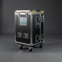Flight case for Yamaha DM7 Compact | three-part [2 HE compartment] incl. monitor arm mount