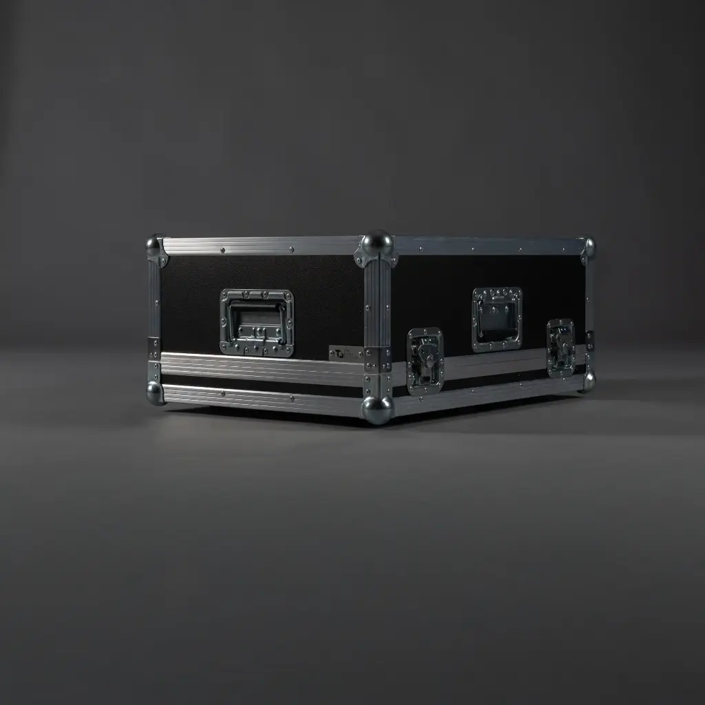 [TPL000539-006] Flightcase für Allen & Heath Qu 5 | zweiteilig (Schwarz, Akzentfarbe: Schwarz, ohne Tourlabelschale, ohne Dock House, ohne Gravur)