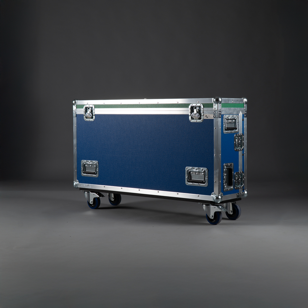 [TPL000605-002] Flight case for ChamSys MagicQ Stadium Connect [for 2 displays | accessory compartment next to the desk] (Black, Accent colour: black, without tour label dish, without engraving)