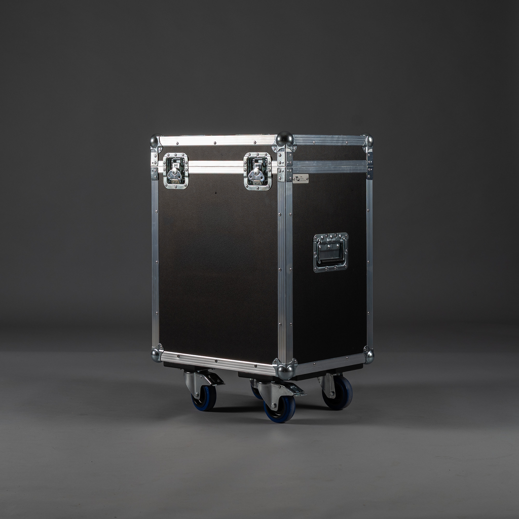 [TPL000709-003] Flight case for 2x Meyer Sound ULTRA-X20 (Black, Accent colour: black, without stacking dish, 2 braked castors, without engraving)