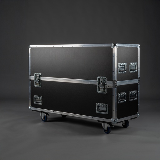 Case für 2x 55" Display [inkl. Zubehörfach]